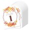 Big Dot of Happiness Fall Foliage Bride - Autumn Leaves Bridal Shower and Wedding Party Double-Sided 5 x 7 inches Cards - Table Numbers - 1-20